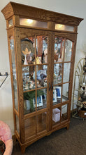 Load image into Gallery viewer, Oak Curio Cabinet
