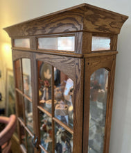 Load image into Gallery viewer, Oak Curio Cabinet
